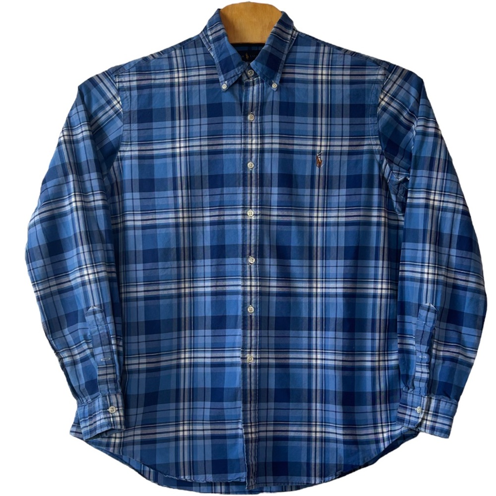 Ralph Lauren Men’s Long Sleeve Mulitcolor Pony‎ Plaid Button Down Shirt   Sz XL